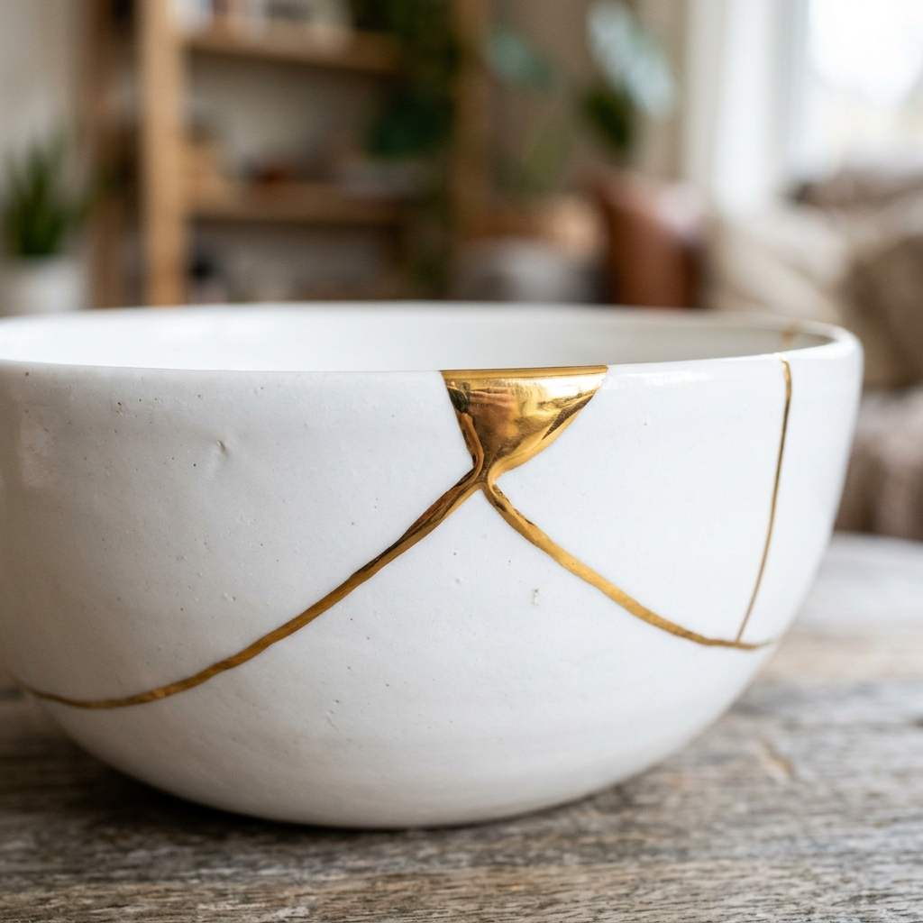 Close up Kintsugi details